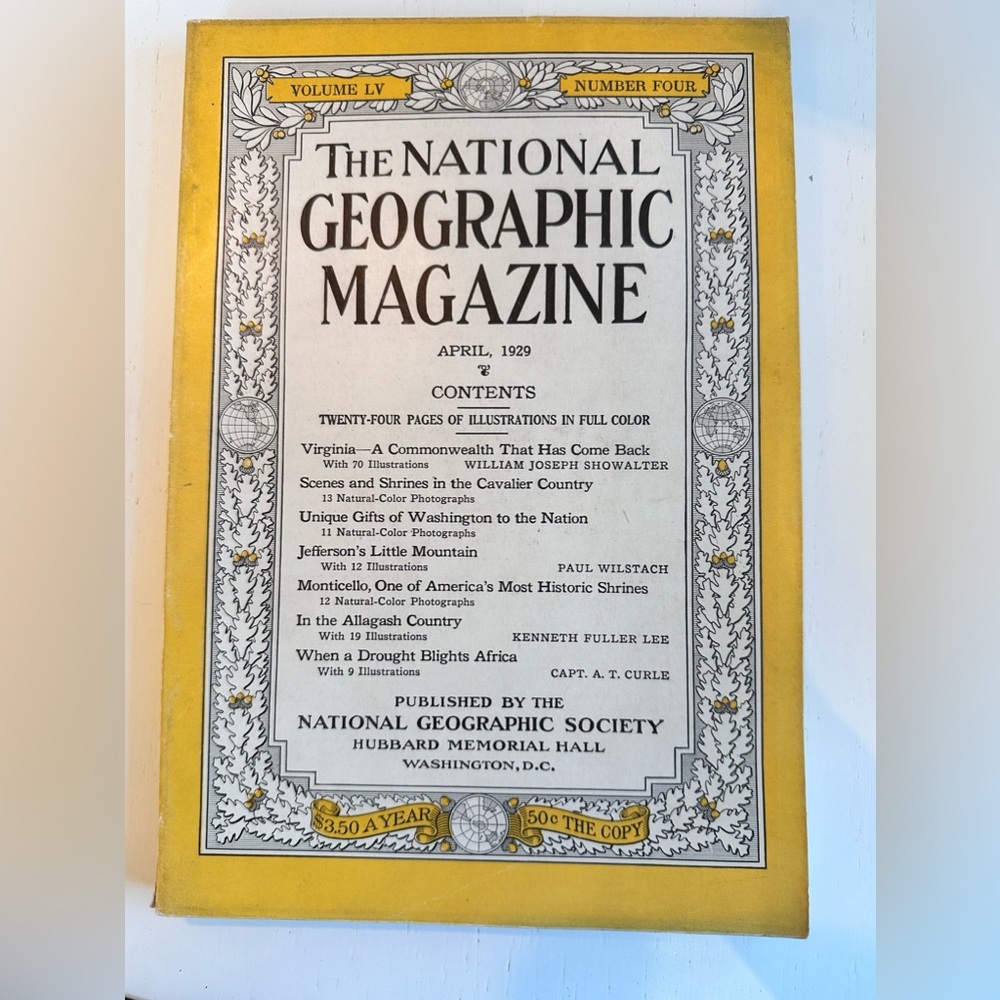 Rare! National Geographic Magazine Set! Years: 1929, 1932 and 1949